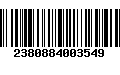 Código de Barras 2380884003549