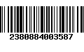 Código de Barras 2380884003587