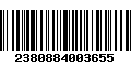 Código de Barras 2380884003655