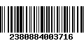 Código de Barras 2380884003716