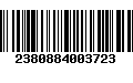 Código de Barras 2380884003723