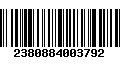 Código de Barras 2380884003792