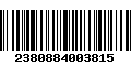 Código de Barras 2380884003815