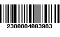 Código de Barras 2380884003983