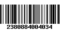 Código de Barras 2380884004034