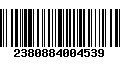 Código de Barras 2380884004539