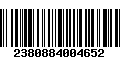 Código de Barras 2380884004652