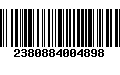 Código de Barras 2380884004898