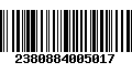 Código de Barras 2380884005017