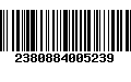 Código de Barras 2380884005239