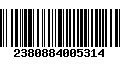 Código de Barras 2380884005314