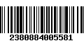 Código de Barras 2380884005581