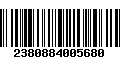 Código de Barras 2380884005680