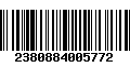 Código de Barras 2380884005772