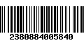 Código de Barras 2380884005840