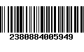 Código de Barras 2380884005949