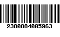 Código de Barras 2380884005963