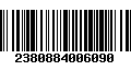 Código de Barras 2380884006090