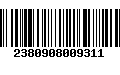 Código de Barras 2380908009311