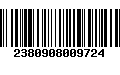 Código de Barras 2380908009724