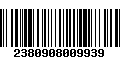 Código de Barras 2380908009939