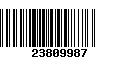 Código de Barras 23809987