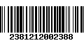 Código de Barras 2381212002388