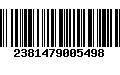 Código de Barras 2381479005498