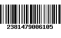 Código de Barras 2381479006105