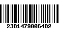 Código de Barras 2381479006402