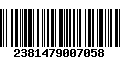 Código de Barras 2381479007058