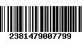 Código de Barras 2381479007799