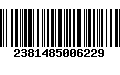 Código de Barras 2381485006229