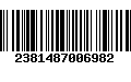 Código de Barras 2381487006982