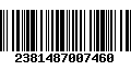 Código de Barras 2381487007460