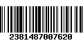 Código de Barras 2381487007620