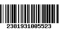 Código de Barras 2381931005523