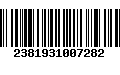 Código de Barras 2381931007282