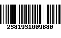 Código de Barras 2381931009880