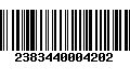 Código de Barras 2383440004202