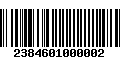 Código de Barras 2384601000002