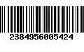 Código de Barras 2384956005424