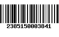 Código de Barras 2385150003841