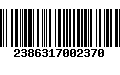 Código de Barras 2386317002370