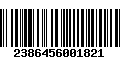 Código de Barras 2386456001821