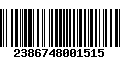 Código de Barras 2386748001515