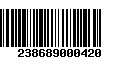 Código de Barras 238689000420