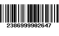 Código de Barras 2386999902647