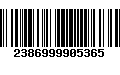 Código de Barras 2386999905365