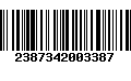 Código de Barras 2387342003387